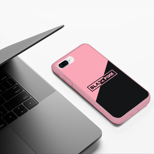 Чехол для iPhone 7Plus/8 Plus матовый с принтом Black Pink, фото #5