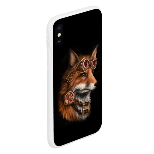 Чехол для iPhone XS Max матовый с принтом Королевский лис, вид сбоку #3