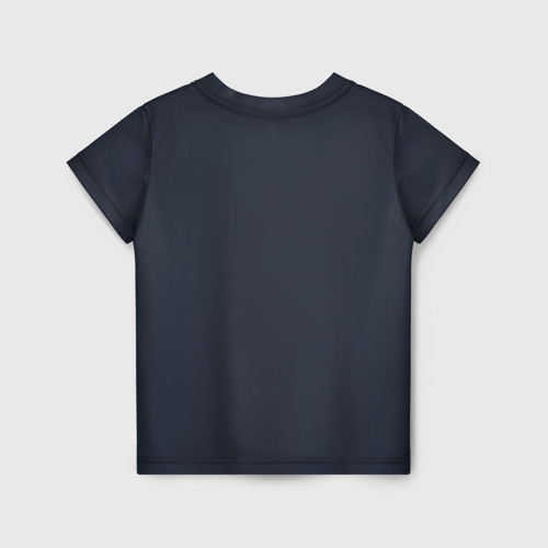 Детская футболка 3D с принтом Силует лица Каонаси, вид сзади #1