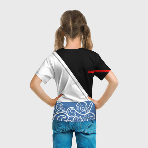 Детская футболка 3D с принтом GINTAMA SAKATA GINTOKI / САКАТА ГИНТОКИ ГИНТАМА, вид сзади #2