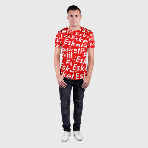 Мужская футболка 3D Slim с принтом ESKETIT LIL PUMP, вид сбоку #3