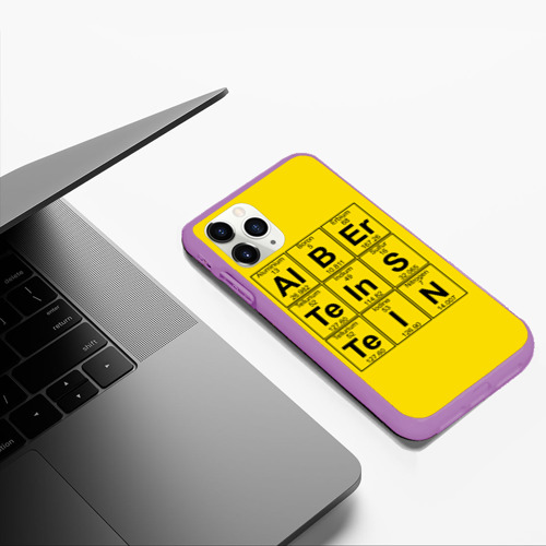 Чехол для iPhone 11 Pro Max матовый с принтом Альберт Эйнштейн, фото #5