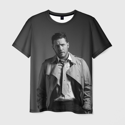 Мужская футболка 3D с принтом Том Харди, вид спереди #2