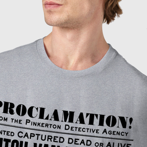 Мужская футболка хлопок с принтом Red Dead Redemption 2, фото #4