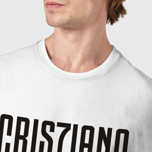 Мужская футболка хлопок с принтом Cristiano Ronaldo, фото #4