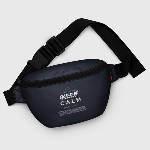 Поясная сумка 3D с принтом Keep Calm Engineer, фото #5