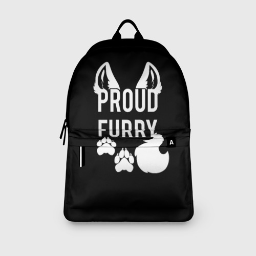 Рюкзак 3D с принтом Proud Furry, вид сбоку #3