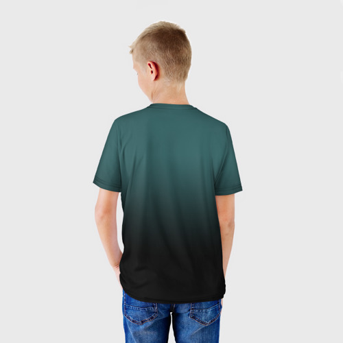 Детская футболка 3D с принтом Химера, вид сзади #2