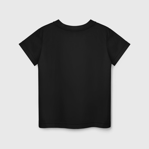 Детская футболка хлопок с принтом Коротко о Себе, вид сзади #1
