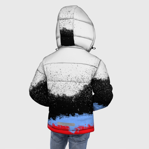 Зимняя куртка для мальчиков 3D с принтом Eagles MMA, вид сзади #2