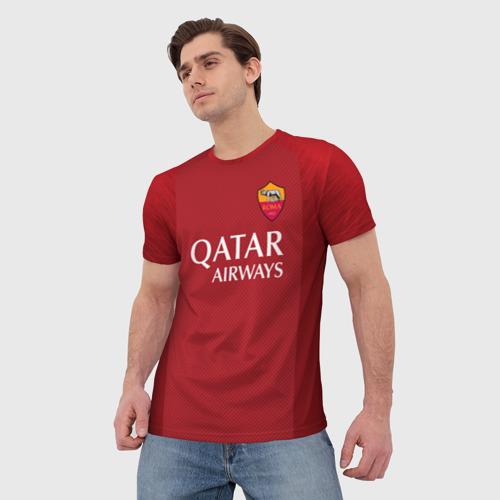 Мужская 3D футболка с принтом Totti legend 18-19, фото на моделе #1