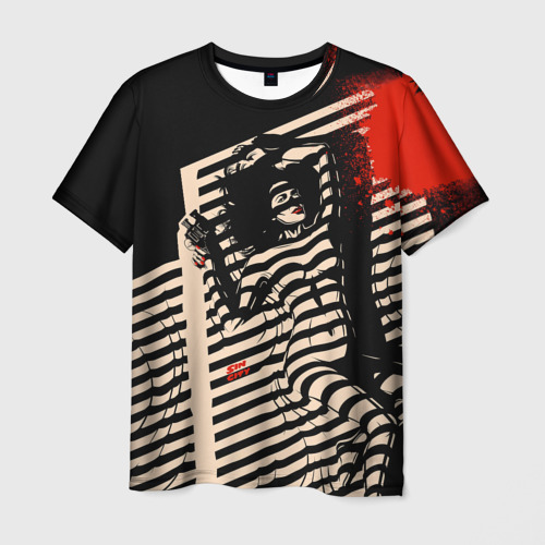Мужская футболка 3D с принтом Sin City - Ava, вид спереди #2