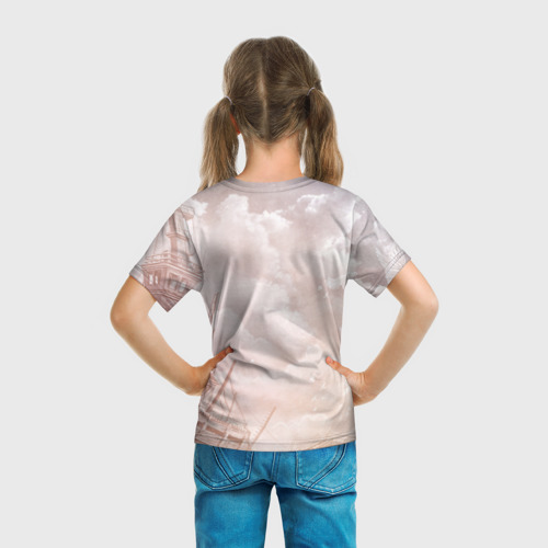 Детская футболка 3D с принтом Tomb Raider, вид сзади #2