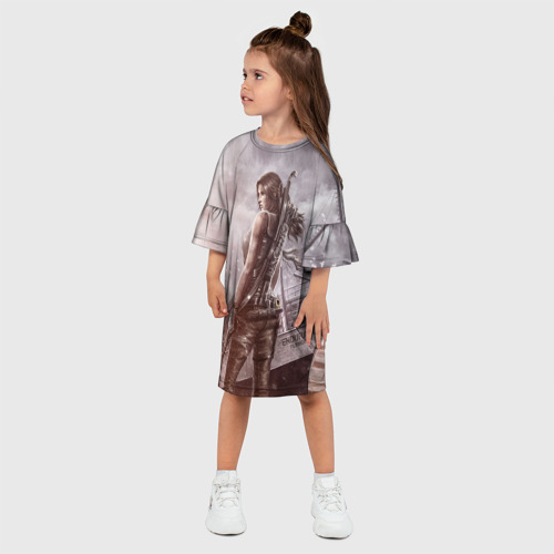 Детское платье 3D с принтом Tomb Raider, фото на моделе #1