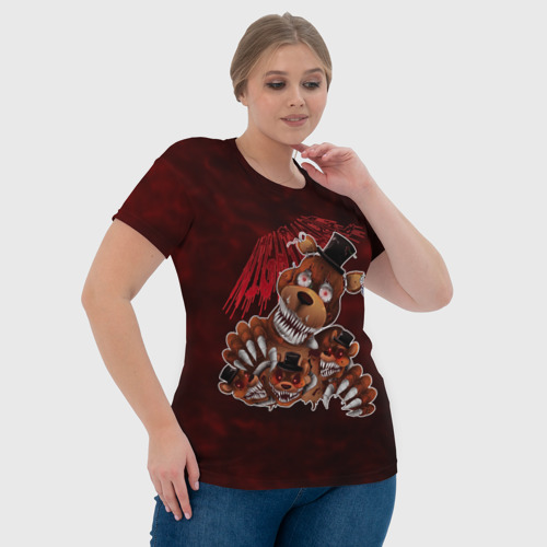 Женская футболка 3D с принтом Five Nights at Freddy’s, фото #4