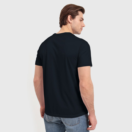 Мужская 3D футболка с принтом Русь, вид сзади #2