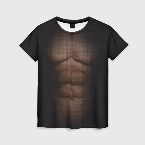 Женская футболка 3D с принтом Сетка, вид спереди #2