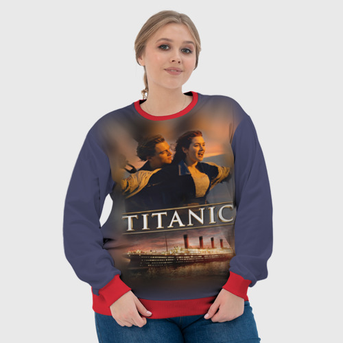 Женский свитшот 3D с принтом Титаник Джек и Роза, фото #4