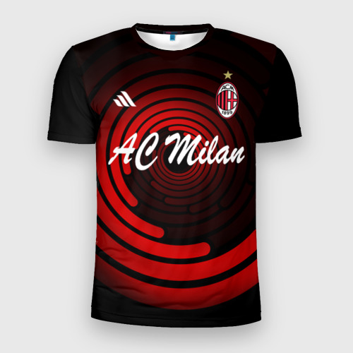 Мужская футболка 3D Slim с принтом AC Milan, вид спереди #2