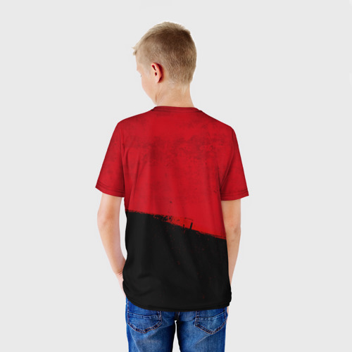 Детская футболка 3D с принтом Red Dead Redemption 2, вид сзади #2