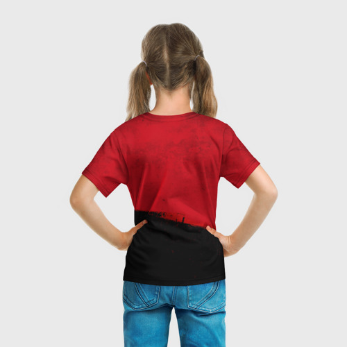 Детская футболка 3D с принтом Red Dead Redemption 2, вид сзади #2