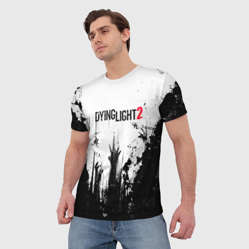 Мужская футболка 3D с принтом Dying Light 2, фото на моделе #1
