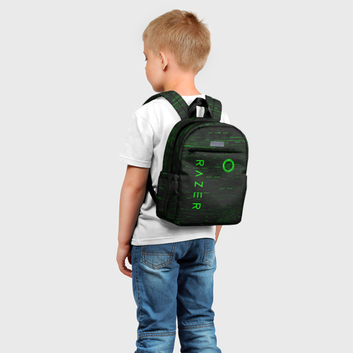 Детский рюкзак 3D с принтом RAZER, фото на моделе #1