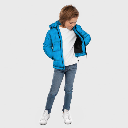 Зимняя куртка для мальчиков 3D с принтом ФК Санкт-Петербург, вид сбоку #3