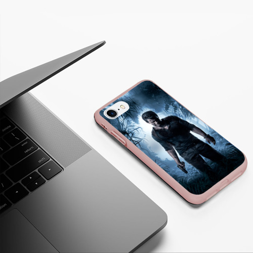 Чехол для iPhone 7/8 матовый с принтом Uncharted 4 лого на спине, фото #5