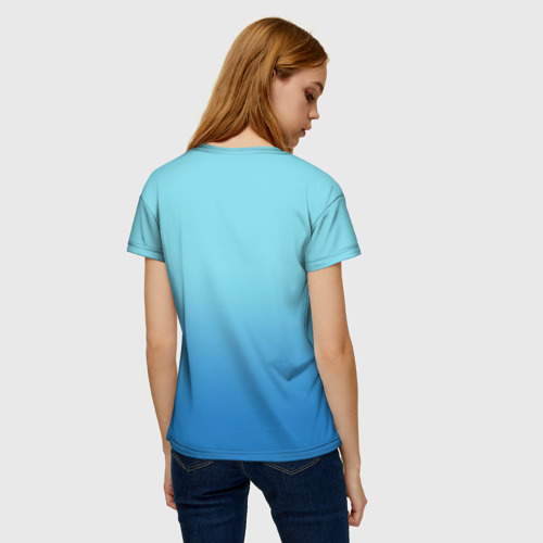 Женская футболка 3D с принтом Happy Aye! (Fairy Tail), вид сзади #2