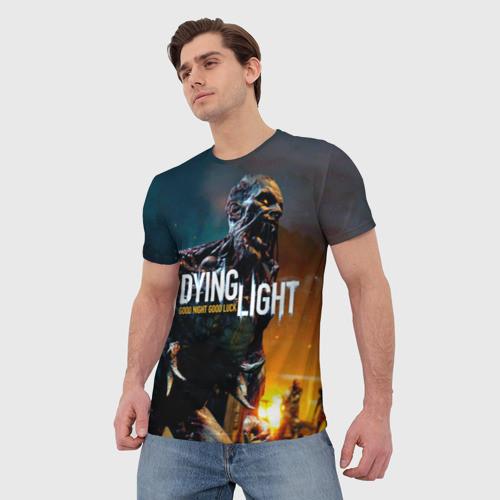 Мужская футболка 3D с принтом Dying Light #3, фото на моделе #1