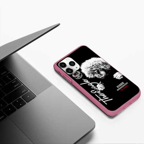 Чехол для iPhone 11 Pro матовый с принтом Хабиб Нурмагомедов, фото #5