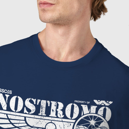 Мужская футболка хлопок с принтом Ностромо, фото #4