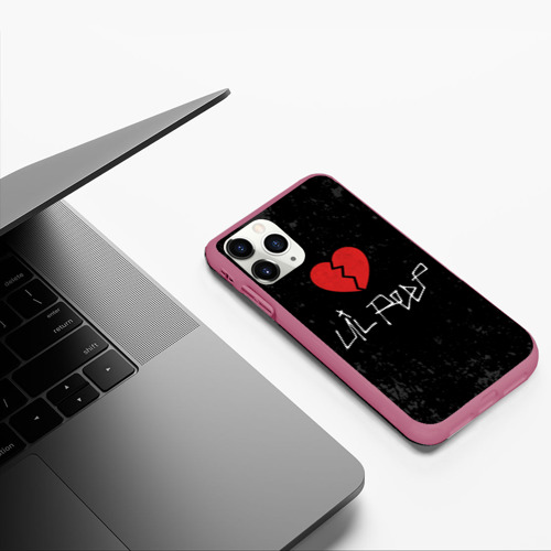 Чехол для iPhone 11 Pro матовый с принтом Lil Peep Broken Heart, фото #5
