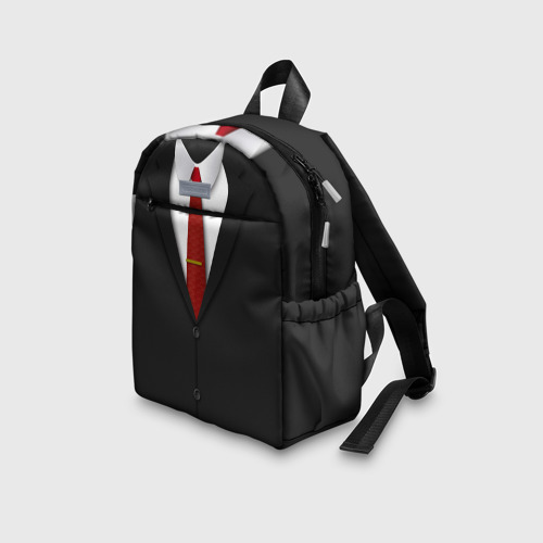 Детский рюкзак 3D с принтом Костюм 47, вид сбоку #3