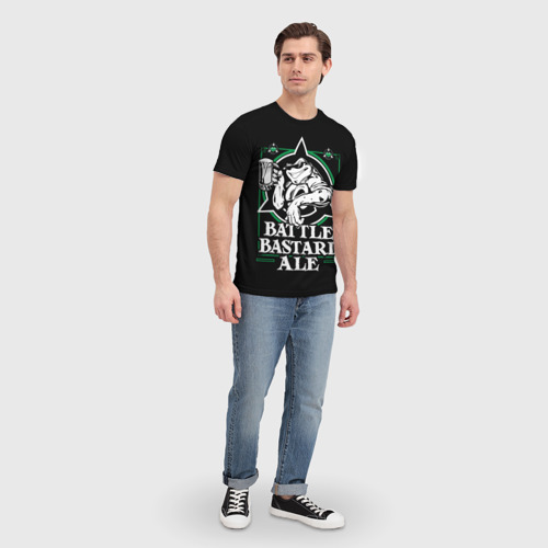 Мужская 3D футболка с принтом Battletoads, вид сбоку #3