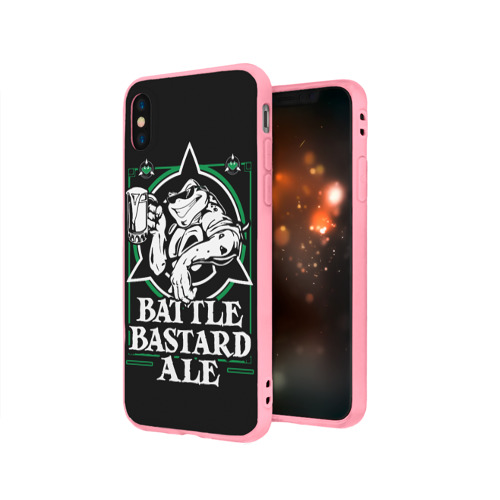 Чехол для iPhone X матовый с принтом Battletoads, вид сбоку #3