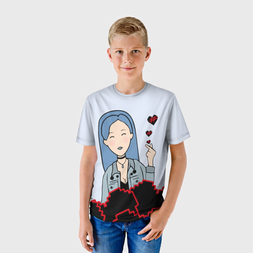 Детская футболка 3D с принтом Френдзона Мэйби Бэйби, фото на моделе #1