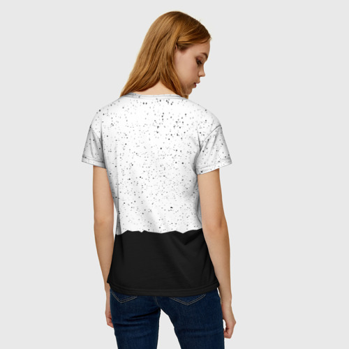 Женская футболка 3D с принтом BTS STARS, вид сзади #2