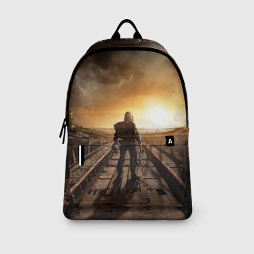 Рюкзак 3D с принтом Metro 2033 постапокалипсис, вид сбоку #3