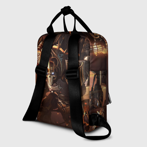 Женский рюкзак 3D с принтом Warhammer, вид сзади #1