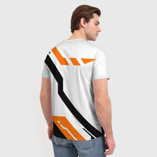Мужская футболка 3D с принтом Cs:go - Asiimov NEW (2019), вид сзади #2