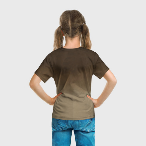 Детская футболка 3D с принтом Bendy, вид сзади #2