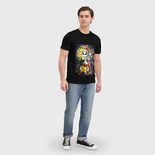 Мужская футболка 3D с принтом The Nightmare Before Christmas, вид сбоку #3