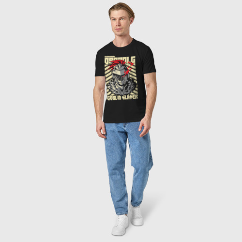 Мужская футболка хлопок с принтом Goblin Slayer Knight, вид сбоку #3