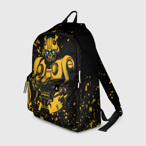 Рюкзак 3D с принтом Bumblebee, вид спереди #2