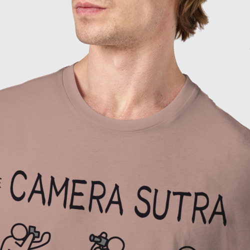 Мужская футболка хлопок с принтом The camera sutra, фото #4