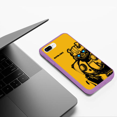 Чехол для iPhone 7Plus/8 Plus матовый с принтом Bumblebee, фото #5