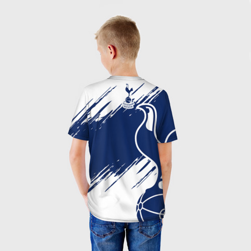 Детская футболка 3D с принтом Тоттенхэм, вид сзади #2