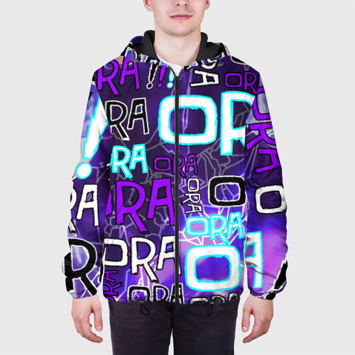 Мужская куртка 3D с принтом Ora Ora Ora!!!, вид сбоку #3